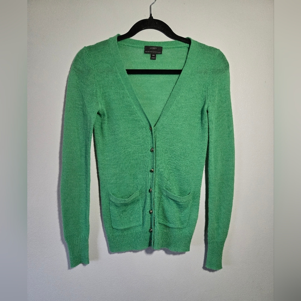 J.Crew Italian-Spun Alpaca Blend Cardigan – XXS